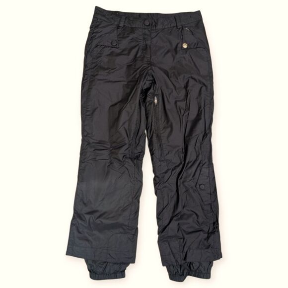 Obermeyer Method Ski Snow Pants Black Women's Size 12 Cargo Pockets - Picture 1 of 8